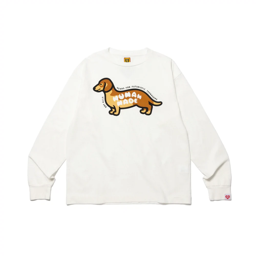 WCIB现货HUMAN MADE GRAPHIC L/S T-SHIRT达克斯猎犬长袖T恤#2605