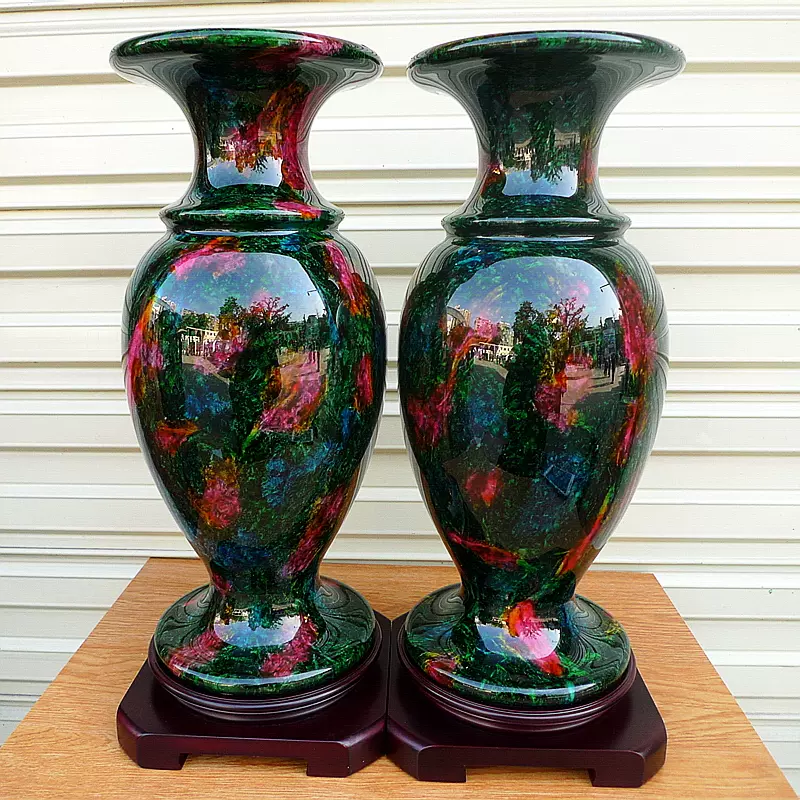 台湾七彩玉花瓶【新品】