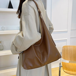 Retro Commuter Bag Women's Bag 2025 New Trendy Fashion Korean Tote Bag Versatile Casual Large Capacity Armpit Bag