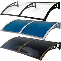 Aluminum Alloy Eaves Rain Shelter Sunshade Outdoor Household Rain Shield Balcony Sunshade Plastic Durable Board Rain Canopy