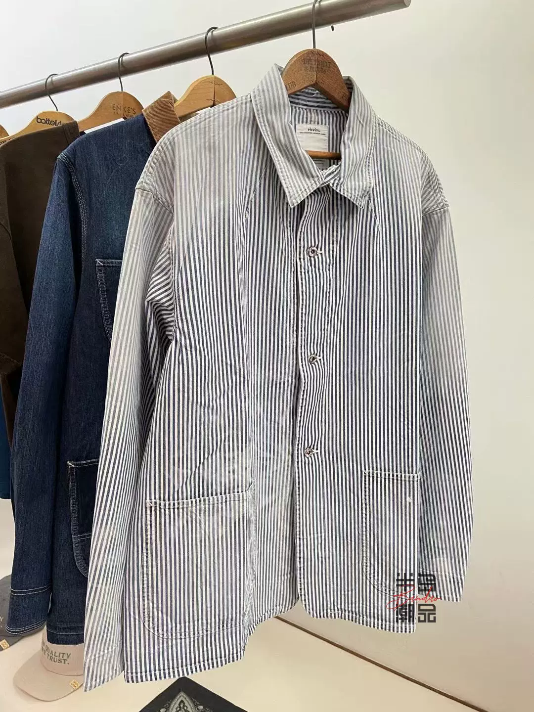 送関込 visvim/ヴィズヴィム COVERALL HICKORY UNWASHED | www