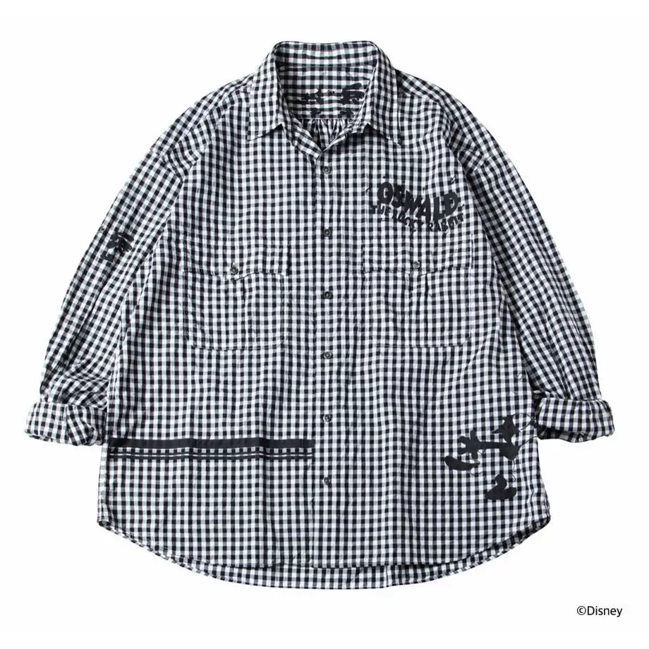 PORTER CLASSIC OSWALD ROLL UP GINGHAM CHECK SHIRT 衬衫-Taobao