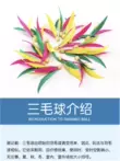 Vợt cầu lông Sanmao cầu lông đàn hồi cao dành cho người lớn và trẻ em giải trí thể thao gân bóng bền đàn hồi cao 10 gói mua vợt bóng bàn Bóng bàn