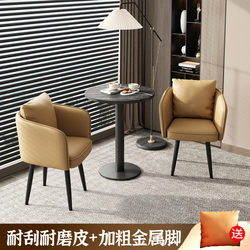 Modern Minimalist Home and Commercial Light Luxury Hotel Reception Chair for Nail Art, Reading, Studying, Makeup, and Tea Dining Table and Chairs