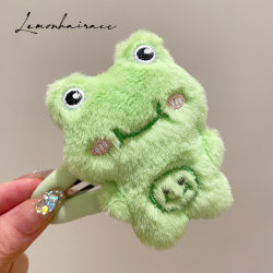 Cute Doll Hair Clip for Girls 2026 New Model Children's Hairpin Plush Doll Bb Clip Cartoon Face Washing Bangs Clip Hair Accessory