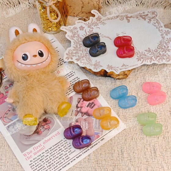 
Shoes suitable for mini version of labbu 4.0 shoes mini version of labubu heart password accessories toy accessories