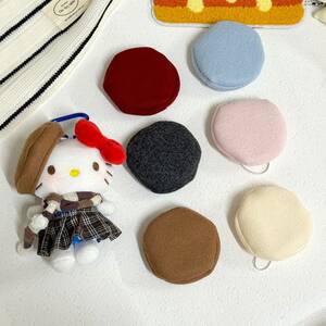 
Trendy SP baby clothes beret painter hat 10cm baby clothes woolen decorative hat plush doll mini hat winter