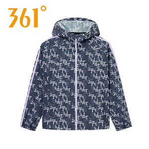 
361 Sports Windbreaker Women's 2026 Summer New Hooded Woven Women's Printed Sunscreen Jacket 562529052A