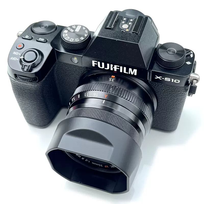 fujifilm富士xf35f2遮光罩XC35F2 XF23F2镜头复古方形方口遮光罩-Taobao