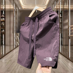 2026 Summer New Men's Embroidered American-Style Mid-Length Shorts Couple Beach Shorts Casual Quick-Dry Shorts for Men