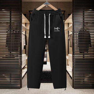 
Autumn new Niaojia casual trousers for boys, loose straight pants for men, winter velvet and thickened sports wide-leg sweatpants