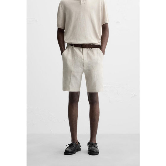 
Z Summer New Product Men's Clothing Casual Straight Comfortable Simple Medium-High Waist Line Shorts 5070010 052