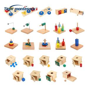 
Montessori teaching aids for 1.5-3 years old, Montessori wooden nursery materials, kindergarten panel hand-eye coordination toys
