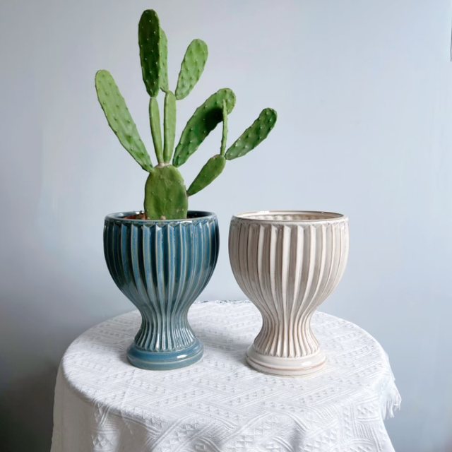 European style ceramic flowerpot export Nordic modern minimalist creative personality design indoor desktop flowerpot