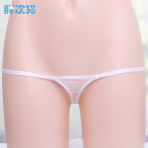 Ultra -low waist underwear Women's ultra -small low waist Japanese girl transparent T pants sexy fat times briefs
