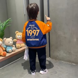 Boys' Autumn Jacket 2025 New Children's Clothing Autumn Thin Baseball Jacket Stylish and Fashionable Children's Wear