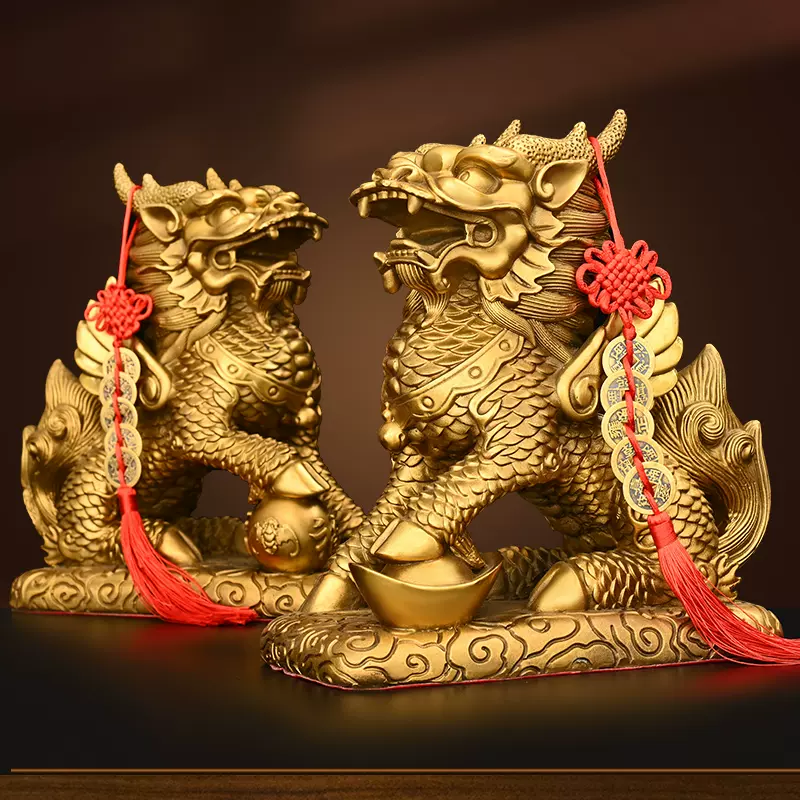 銅器 八卦麒麟振り子陣 運財麒麟 陣福禄麒麟 風水 家住宅 工芸品置物 銅器 八卦麒麟振り子陣 運財麒麟 陣福禄麒麟 風水 家住宅 工芸