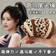 Simple temperament high ponytail head rope 2025 new high-end durable rubber band tying hair for women's hair rope hair ring leather case
