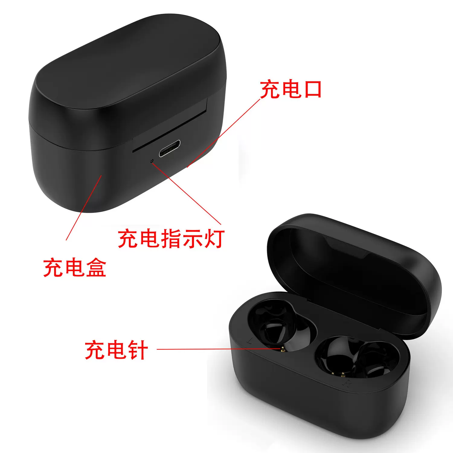 适用捷波朗Elite 75T耳机充电器仓Jabra Active75t旅行收纳充电盒