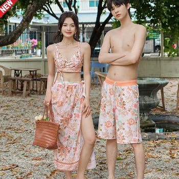 Romantic way to open summer in couples swimsuits
