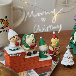 Japanese-Style Cat Zakka Food Toy DIY New Desktop Christmas Trendy Decoration Photography Props Miniature Resin Figurines