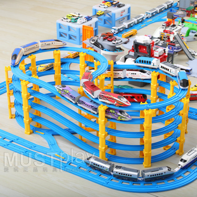 Japanese Tomy Dommei Shinkani Line S -series truck electric train toy music high -speed railway subway
