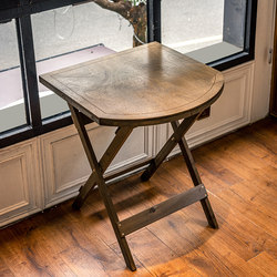 Shuangyu retro solid wood multi-layer folding dining table