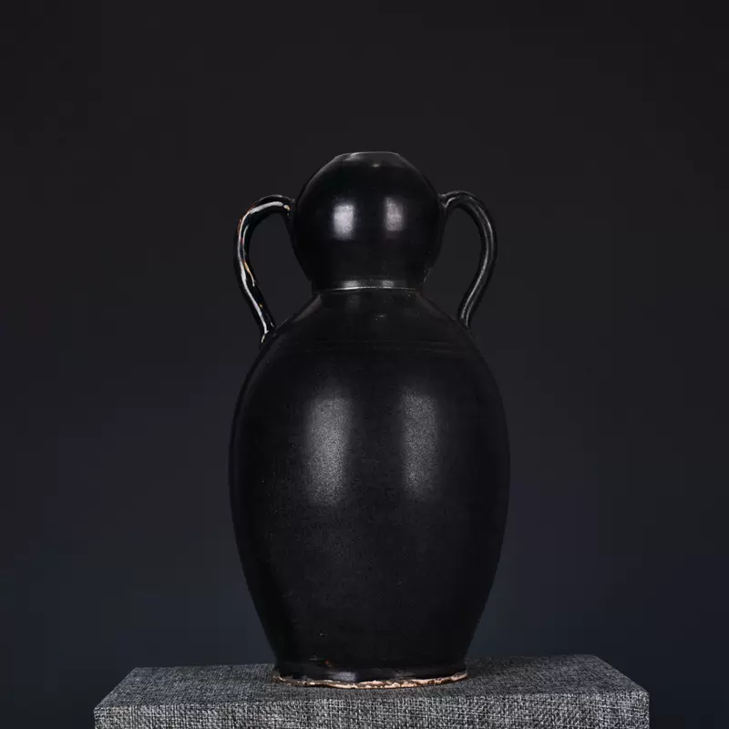 宋定窑官字款黑定绶带葫芦瓶古董古玩瓷器古董瓷器古玩瓷器-Taobao