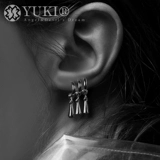 Серьги подходит для мужчин и женщин, аксессуар в стиле хип-хоп, серебро 925 пробы