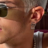 Серьги подходит для мужчин и женщин, аксессуар в стиле хип-хоп, серебро 925 пробы