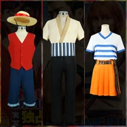 One Piece cos Luffy phiên bản sống Nami Zoro quần áo phù hợp với cosplay anime trang phục Halloween nguyên bộ