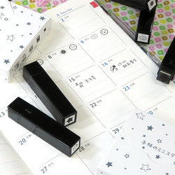 Taiyopine Taiyang High-fine Colorful Stamp Blank Photosensitive Penetrating Printed Handbook Mini Schedule Check-in Diy