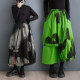 
Discount Spring new style literary loose slim tie-dye printing irregular personality fashionable versatile skirt foreign trade