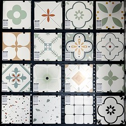 Retro Tiles 400X400 Bathroom Kitchen Balcony Non-Slip Floor Tiles Restaurant Shop Terrace Parquet Tiles