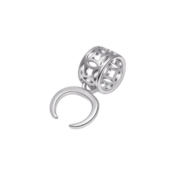 S925 sterling silver cow nostril left and right hole clip buckle