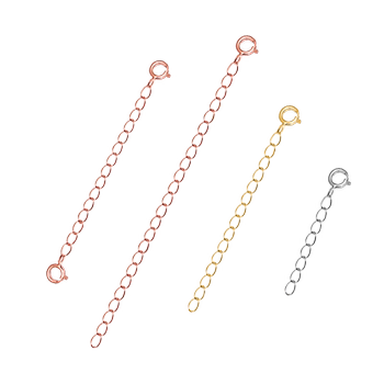 XD925 sterling silver plated 18K rose gold chain