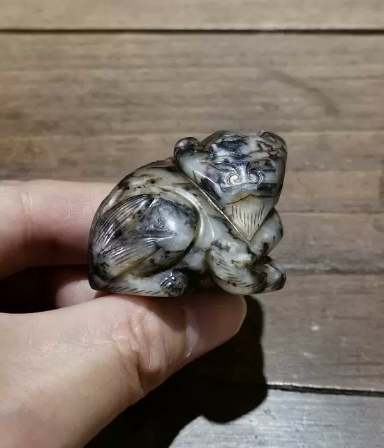 M0719◇明神◇極上珍品・中国・清時代・和田玉・玉彫り・象上有