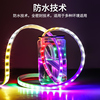 Marquee lamp with led colorful color-changing lights outdoor running water flash waterproof 220v signboard outdoor neon light strip