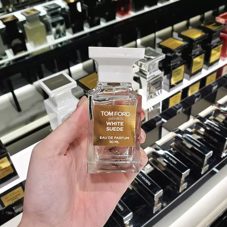 Tom Ford TF新款透明瓶白麝香White Suede暗麝心魄香水50ML-Taobao