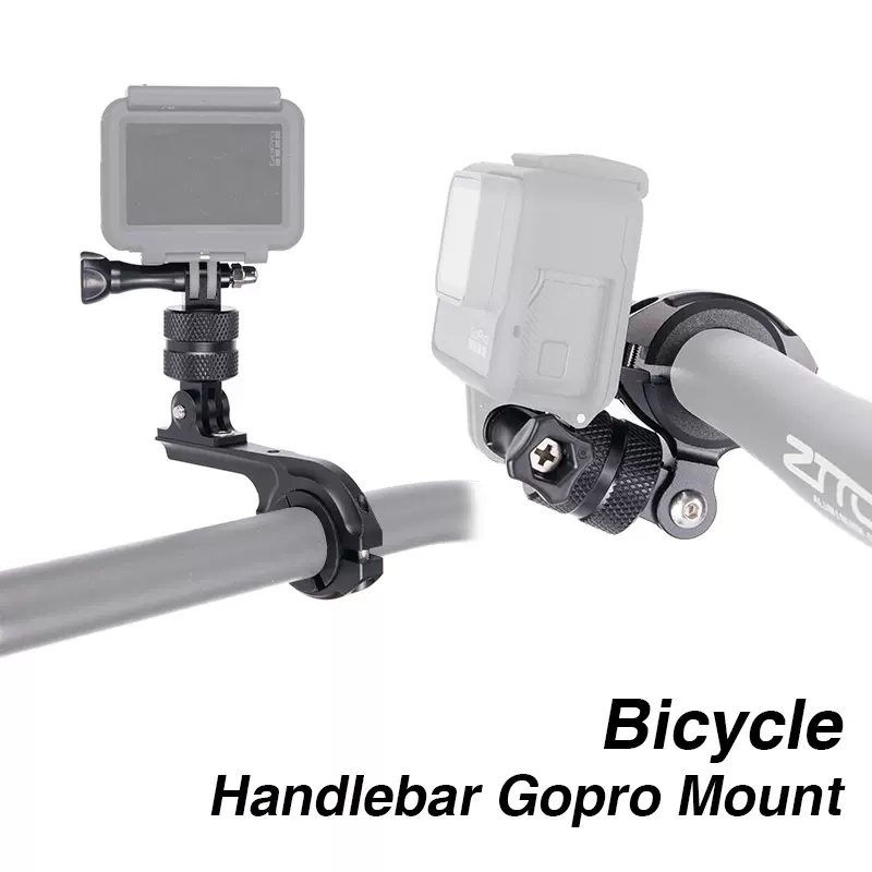 电动车摩托车公路车山地自行车把gopro铝合金360度旋转固定