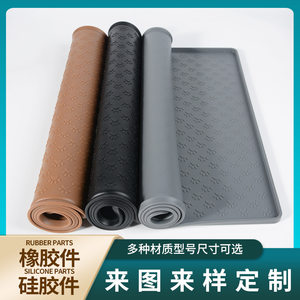 
Silicone pet leak-proof placemat dog mat cat mat car-mounted foldable pet eating anti-spill feeding mat in stock