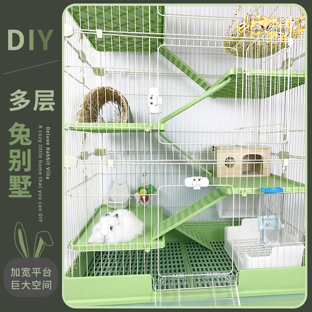 Riyoka Ruiyoujia oversized anti-spray urine double-drawer rabbit cage ...