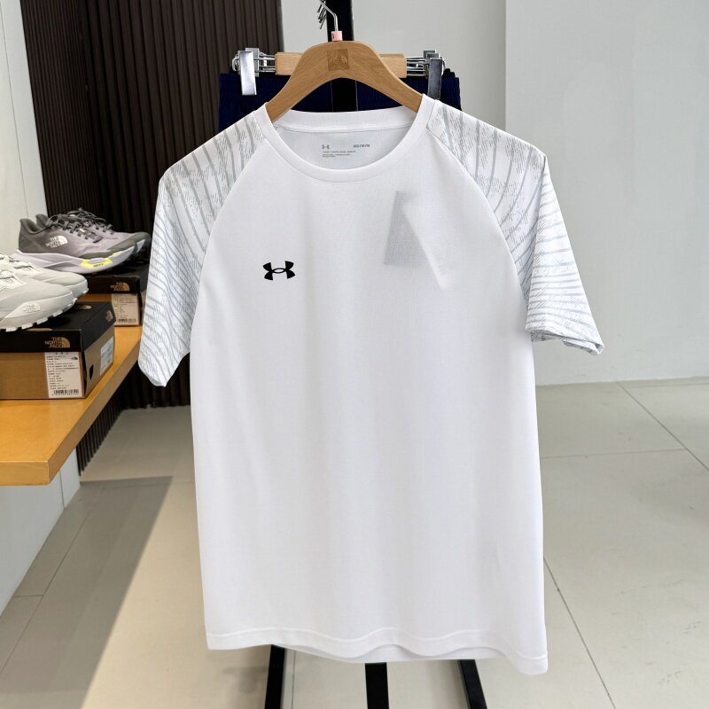 UA Under Armour Team быстросохнущая мужская футболка с короткими рукавами 25 — новая повседневная дышащая спортивная футболка для фитнеса и бега 24500