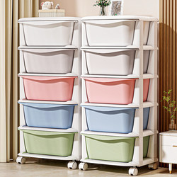 Children's Clothes Drawer-Type Storage Cabinet, Living Room Storage Snack Cabinet, Plastic Bedside Table, Multi-Layer Storage Cabinet, Toy Cabinet