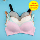 Large size sports underwear shockproof fixed colored cotton large cup cotton lining without steel ring girl bra
