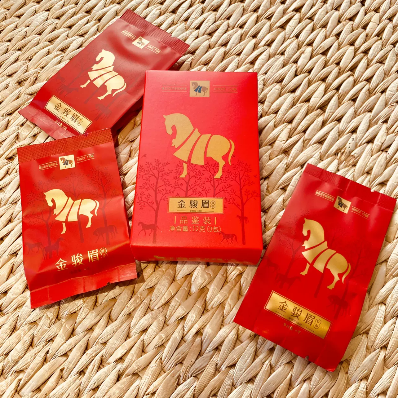 八马茶业金骏眉1000红茶品鉴装12g 3包
