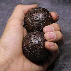 Agarwood Fitness Ball, Handball, Solid Disc for the Elderly, Hand-Spinning Object, Bead for Health Care, Massage Tool, Hand-Held