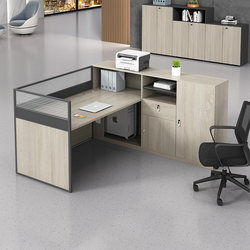 Staff Desk Staff Station Simple Modern Four/Six-Person Office Screen Financial Computer Desk and Chair Combination