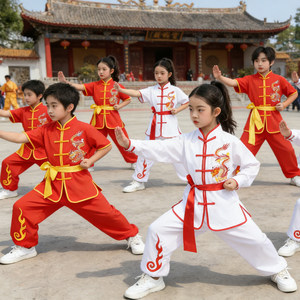 
Children's New Martial Arts Performance Clothes Kung Fu Clothes Primary School Kung Fu Lion Dance and Dragon Dance Suit Performance Costumes