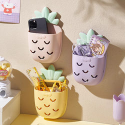 Bathroom Shelf, No-Drill Wall-Mounted Rack, Comb Storage Box, Washbasin Toothpaste and Toothbrush Holder